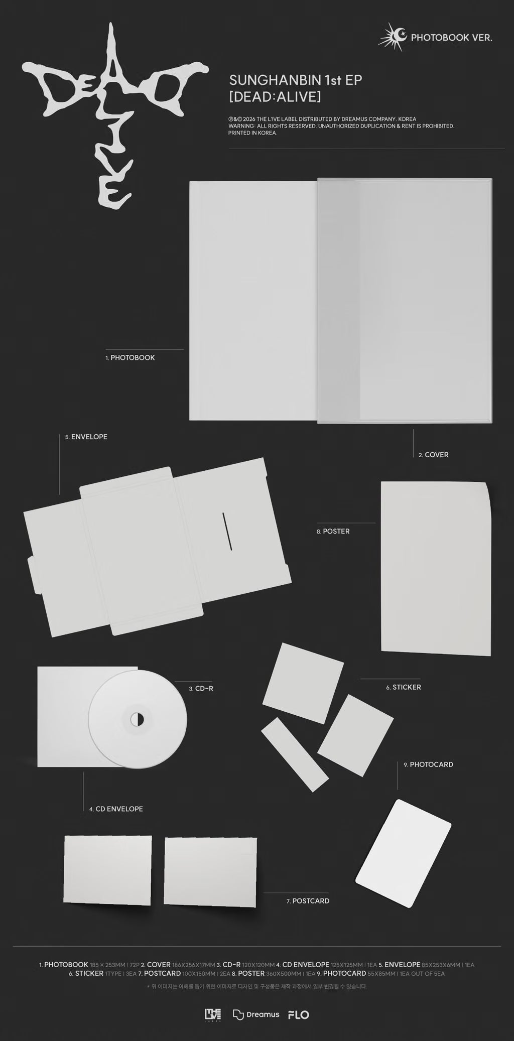SUNGHANBIN DEAD:ALIVE - Photobook