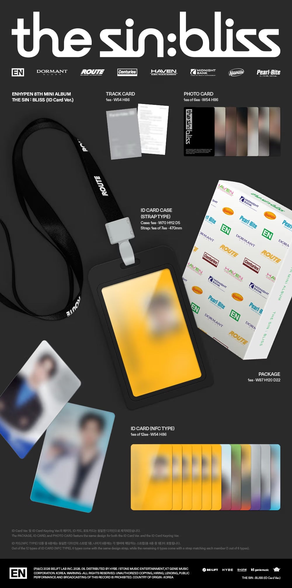 ENHYPEN THE SIN: BLISS - ID Card