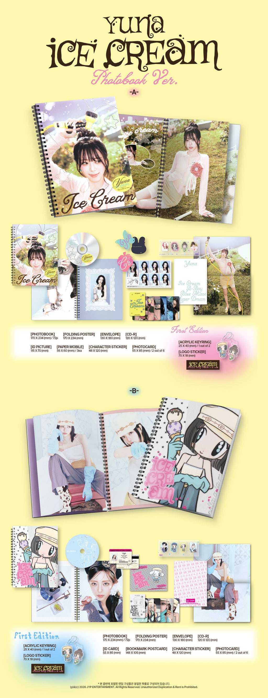 YUNA Ice Cream - Random Photobook