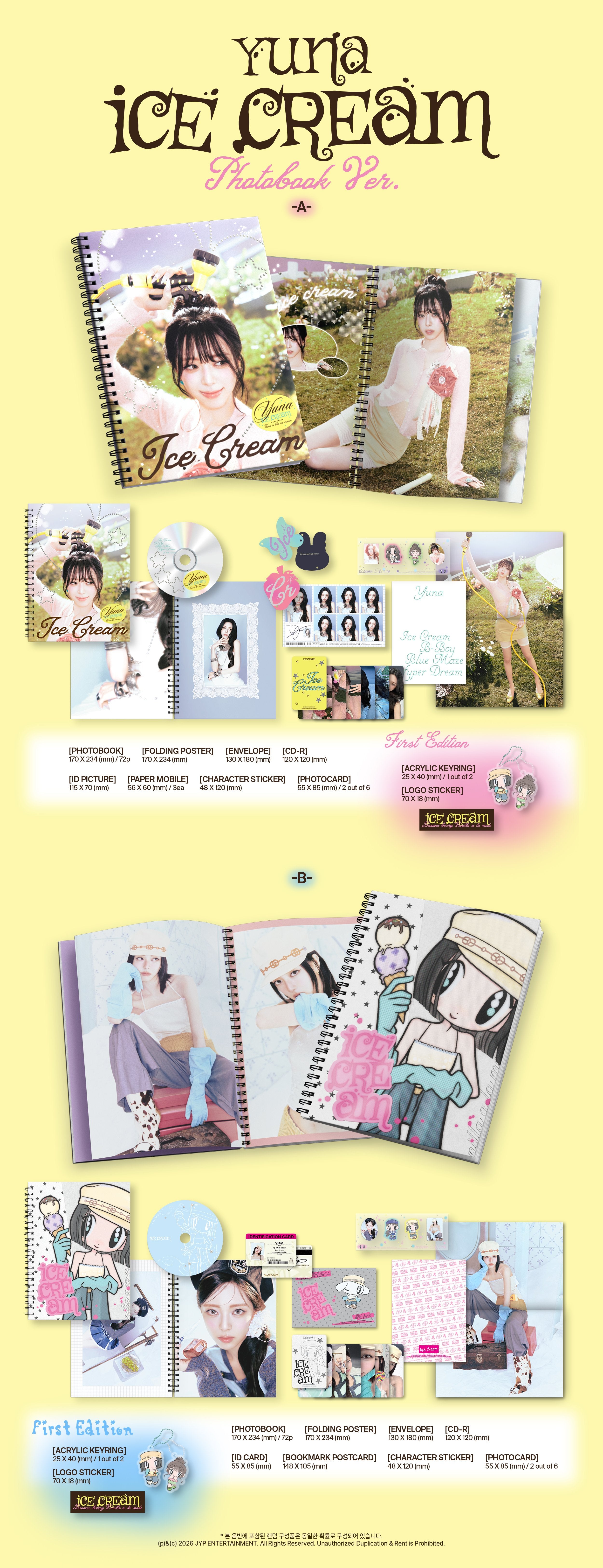 YUNA Ice Cream - Random Photobook