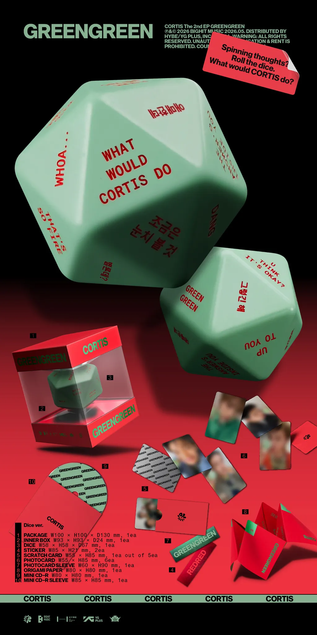 CORTIS GREENGREEN - Dice