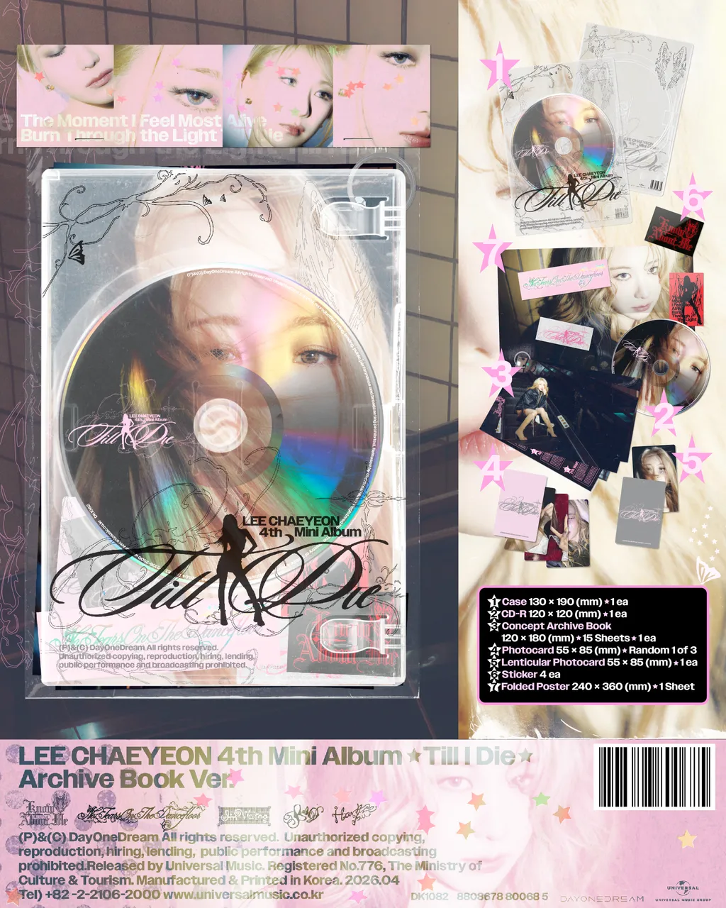 LEE CHAEYEON Till I Die - Archive Book