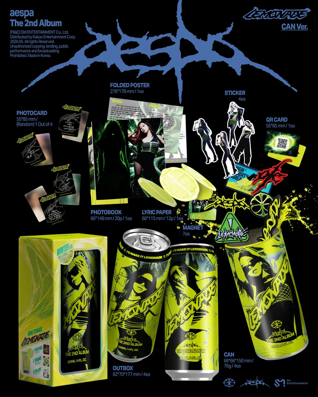 aespa LEMONADE - Random CAN