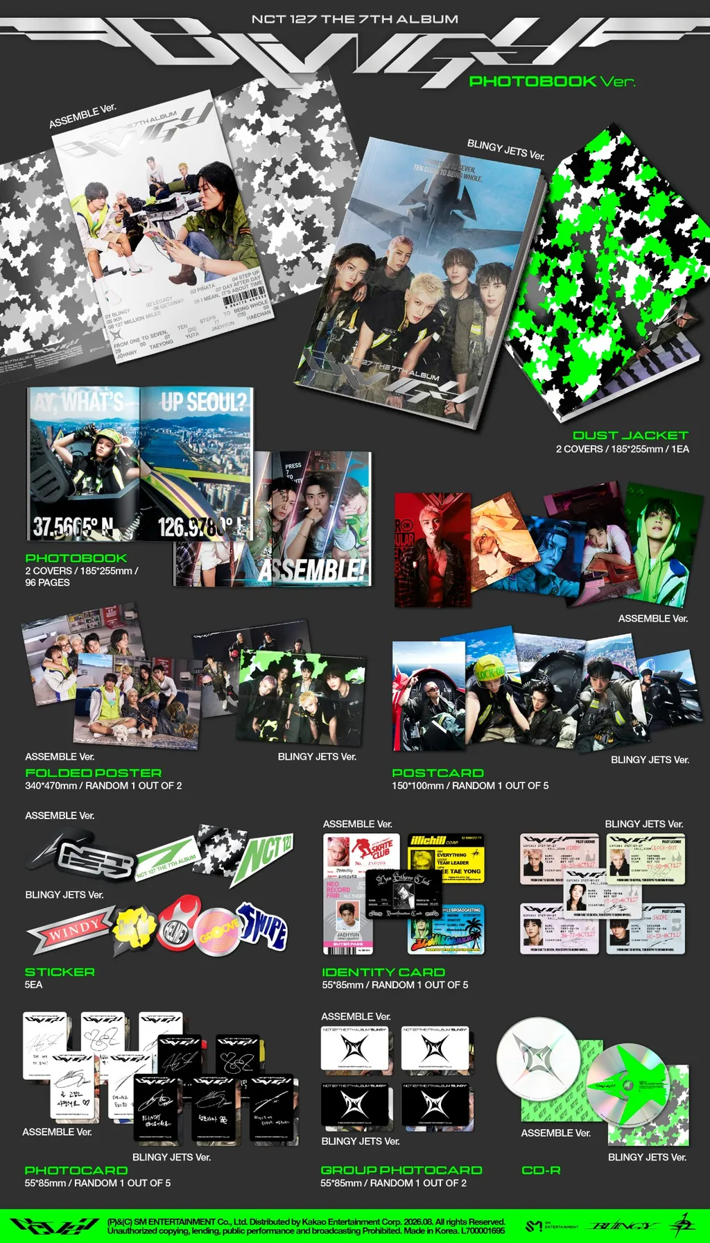 NCT 127 BLINGY - Random Photobook