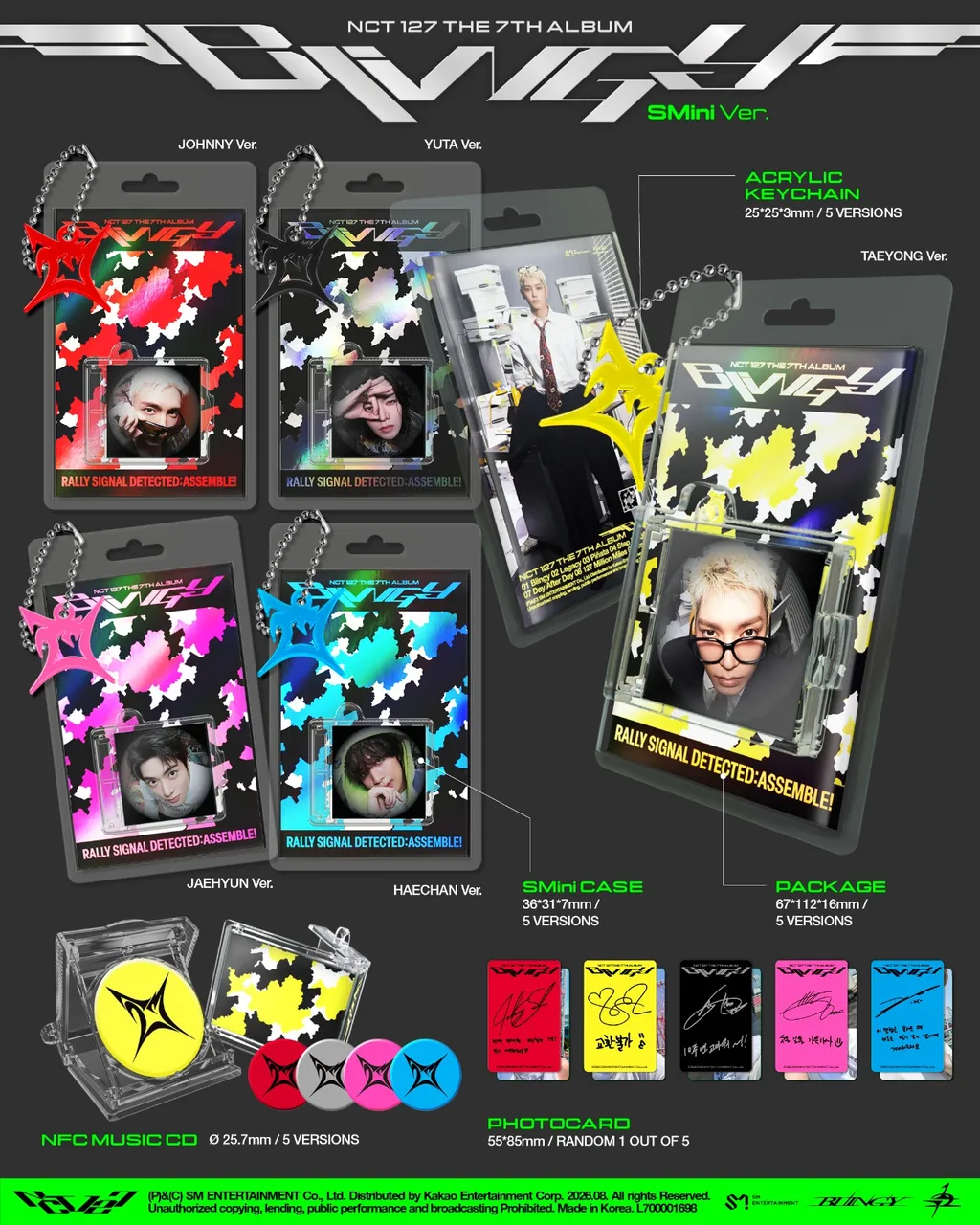 NCT 127 BLINGY - Random SMini