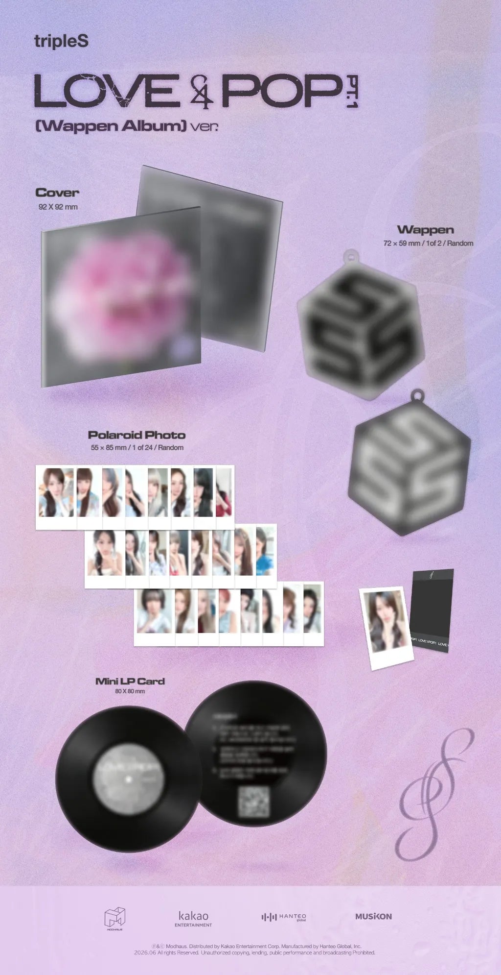 tripleS <LOVE&POP> pt.1 - Wappen Album
