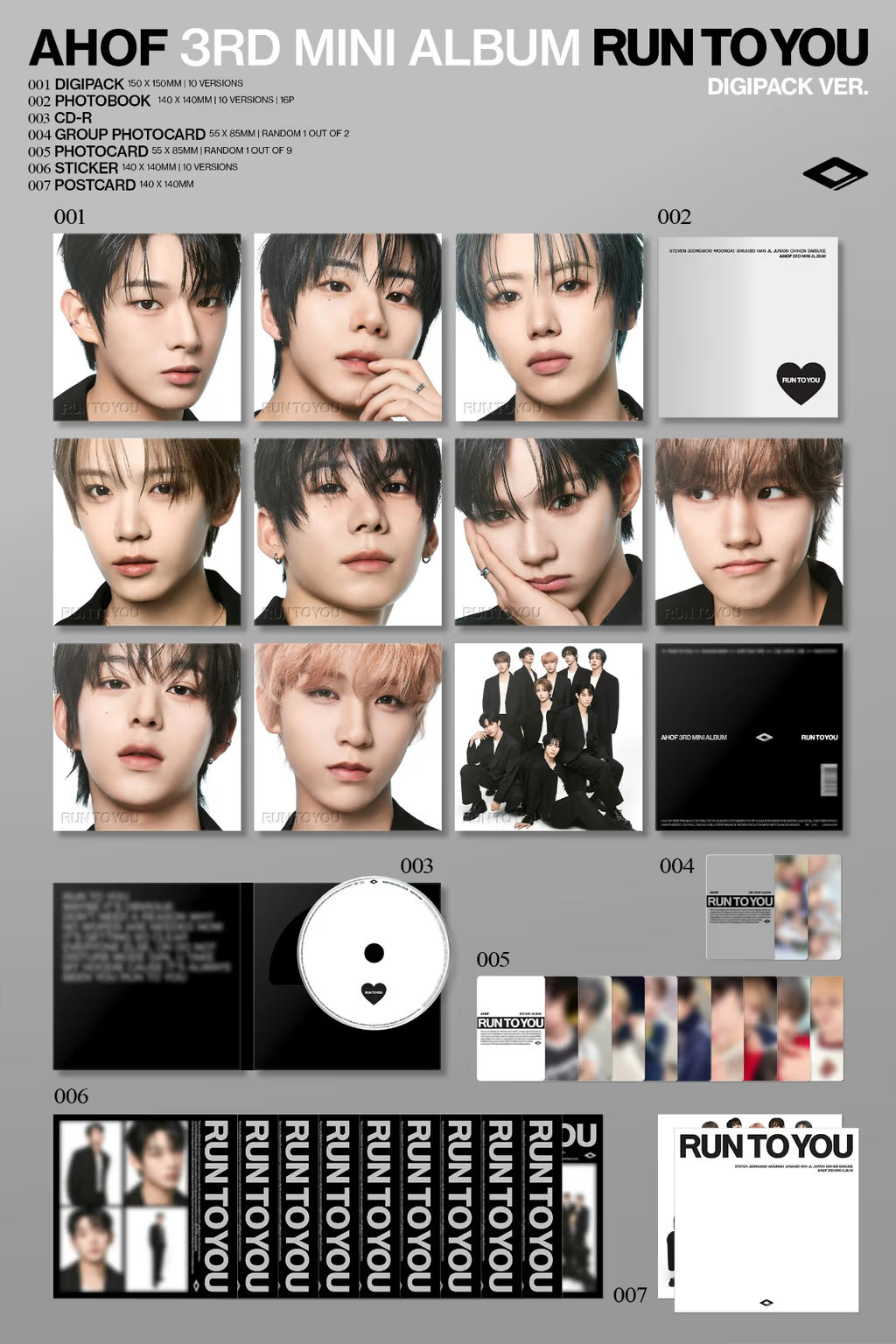 AHOF RUN TO YOU - Random DIGIPACK