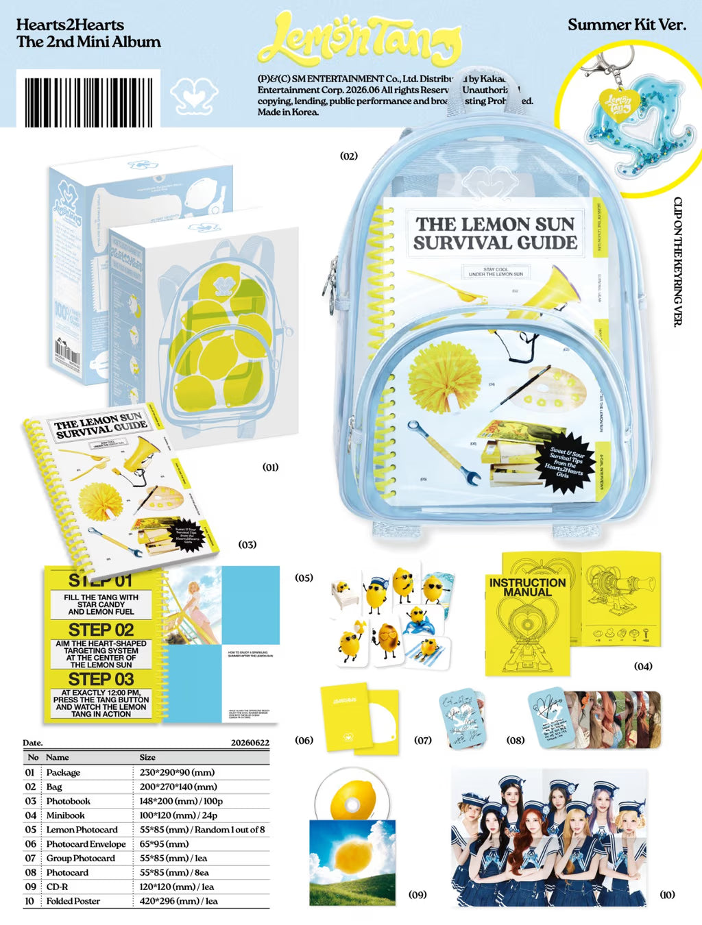 Hearts2Hearts Lemon Tang - Limited Edition Summer Kit