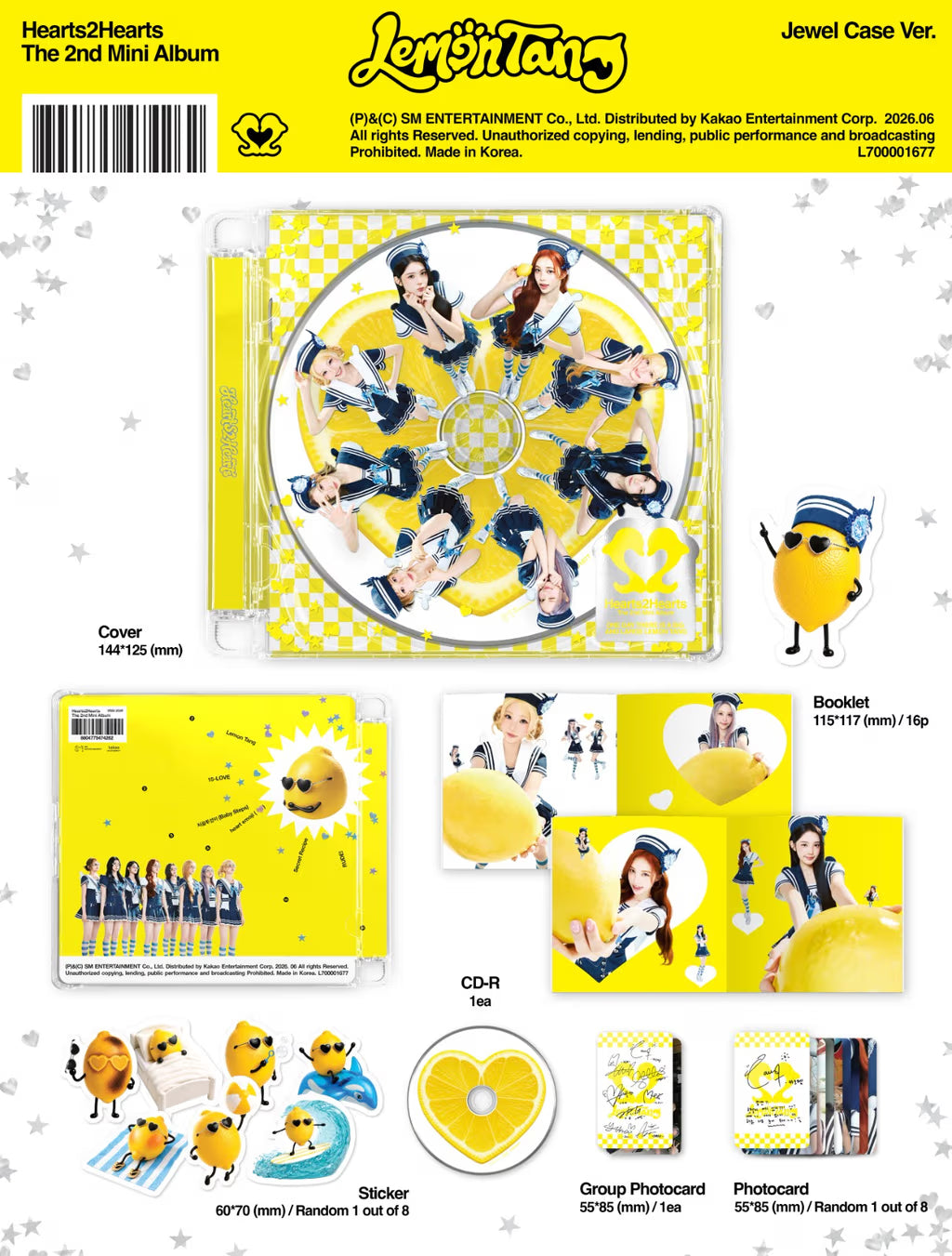 Hearts2Hearts Lemon Tang - Jewel Case