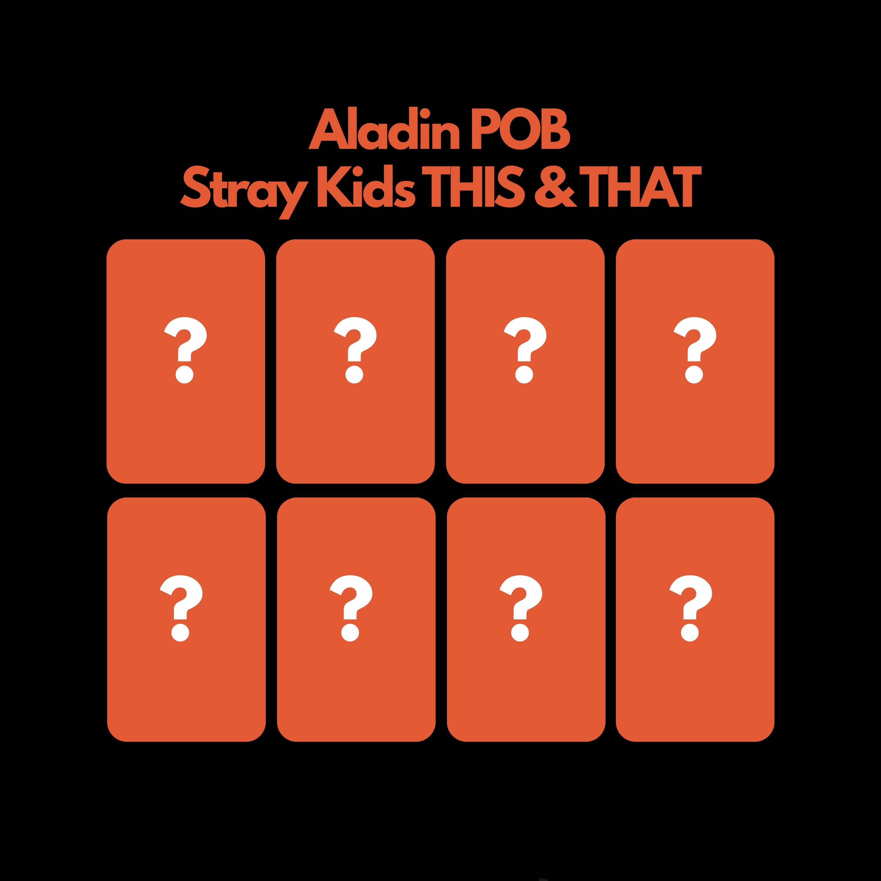 Stray Kids THIS & THAT Aladin POB