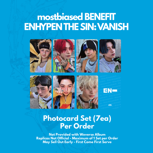 ENHYPEN THE SIN: VANISH - Random ver + mostbiased BENEFIT