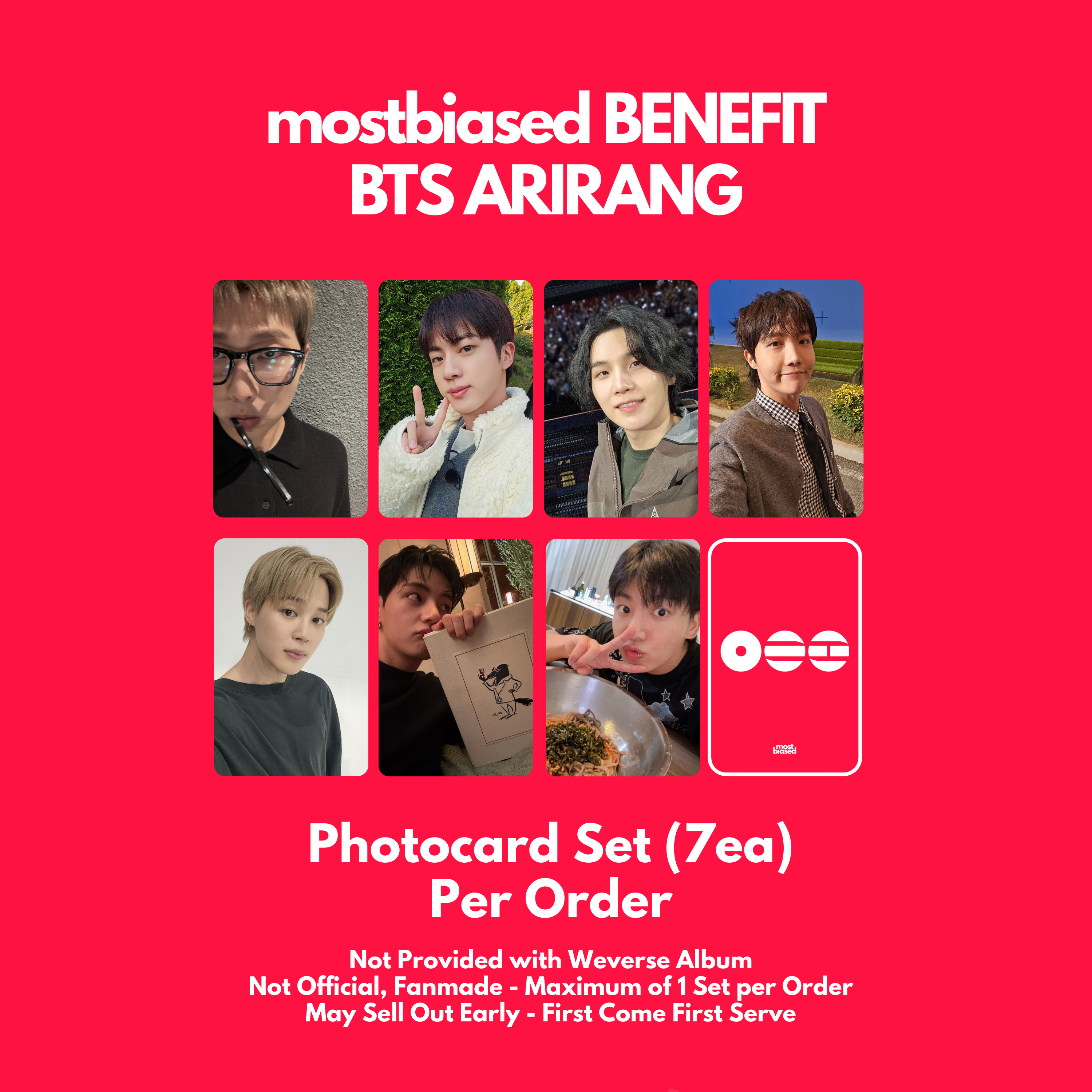 BTS ARIRANG - Random ver + mostbiased BENEFIT