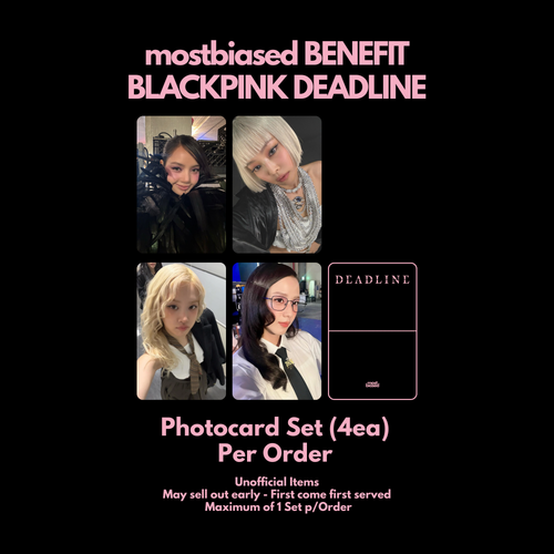 BLACKPINK DEADLINE - PINK + mostbiased BENEFIT