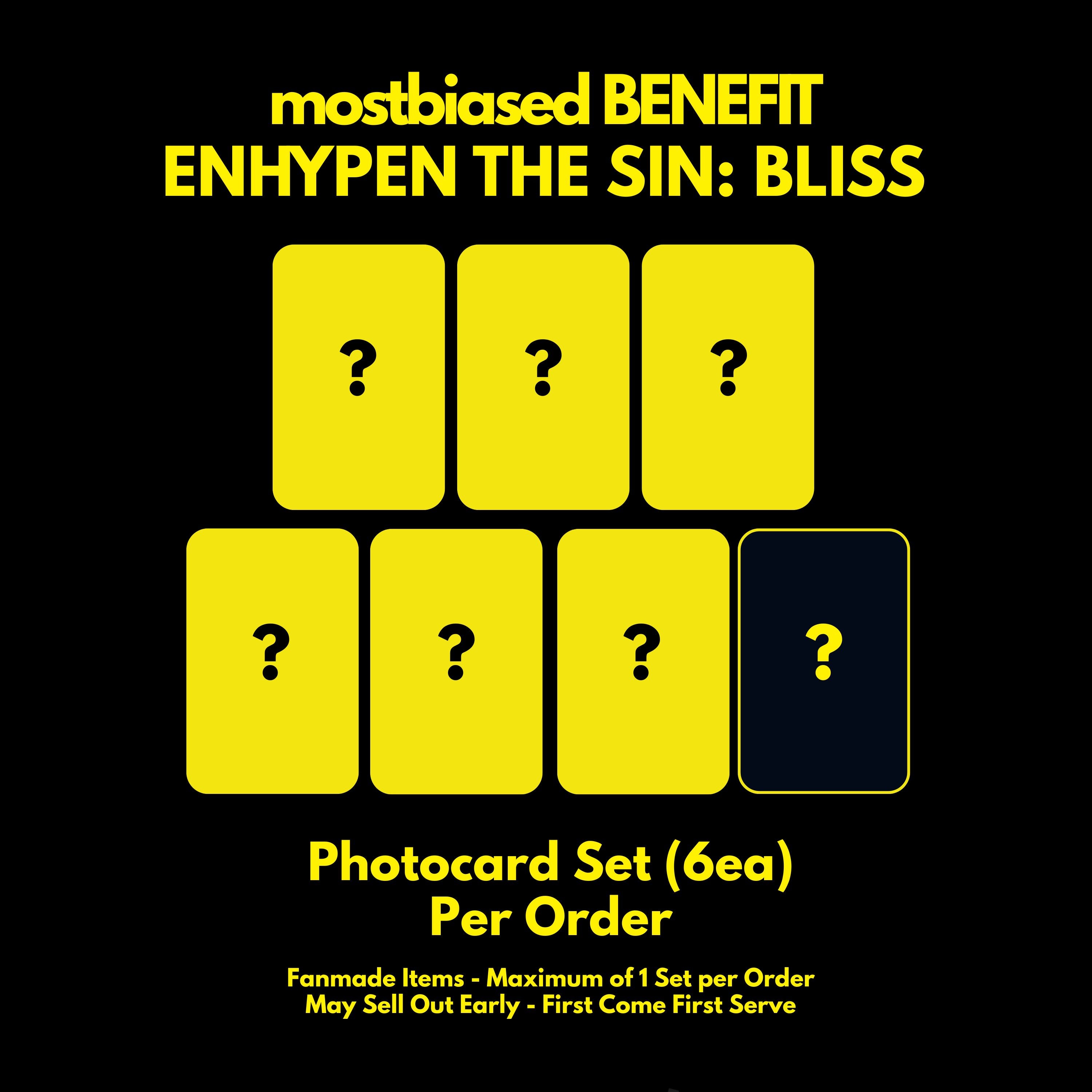 ENHYPEN THE SIN: BLISS - Random ver + mostbiased BENEFIT