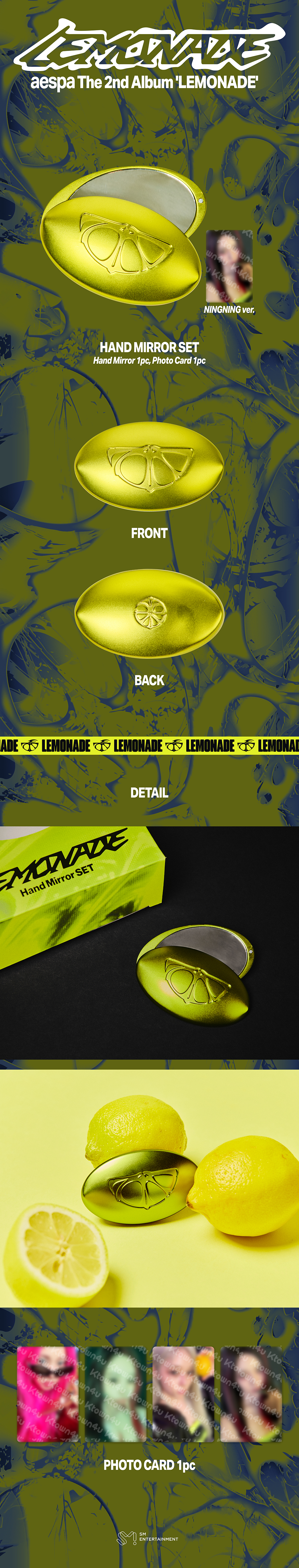 [aespa MAKE IT LEMONADE] HAND MIRROR SET