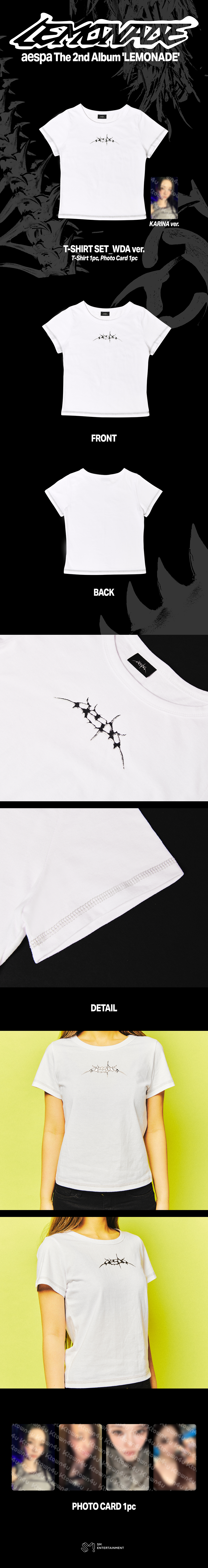 [aespa MAKE IT LEMONADE] T-SHIRT SET WDA VER