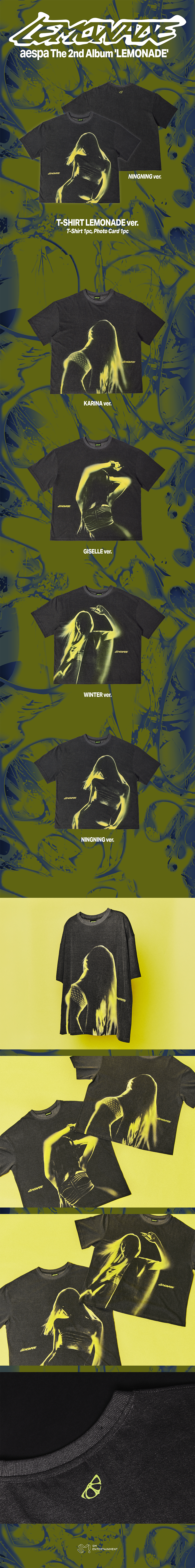 [aespa MAKE IT LEMONADE] T-SHIRT SET LEMONADE VER