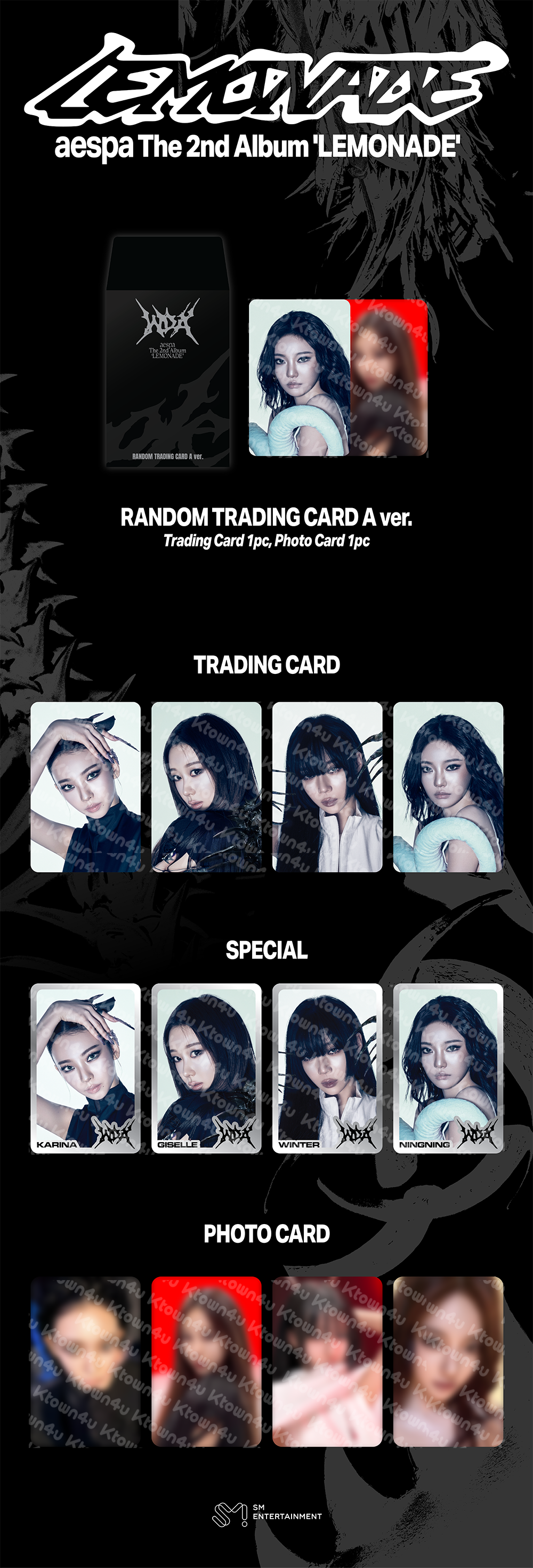 [aespa MAKE IT LEMONADE] RANDOM TRADING CARD WDA