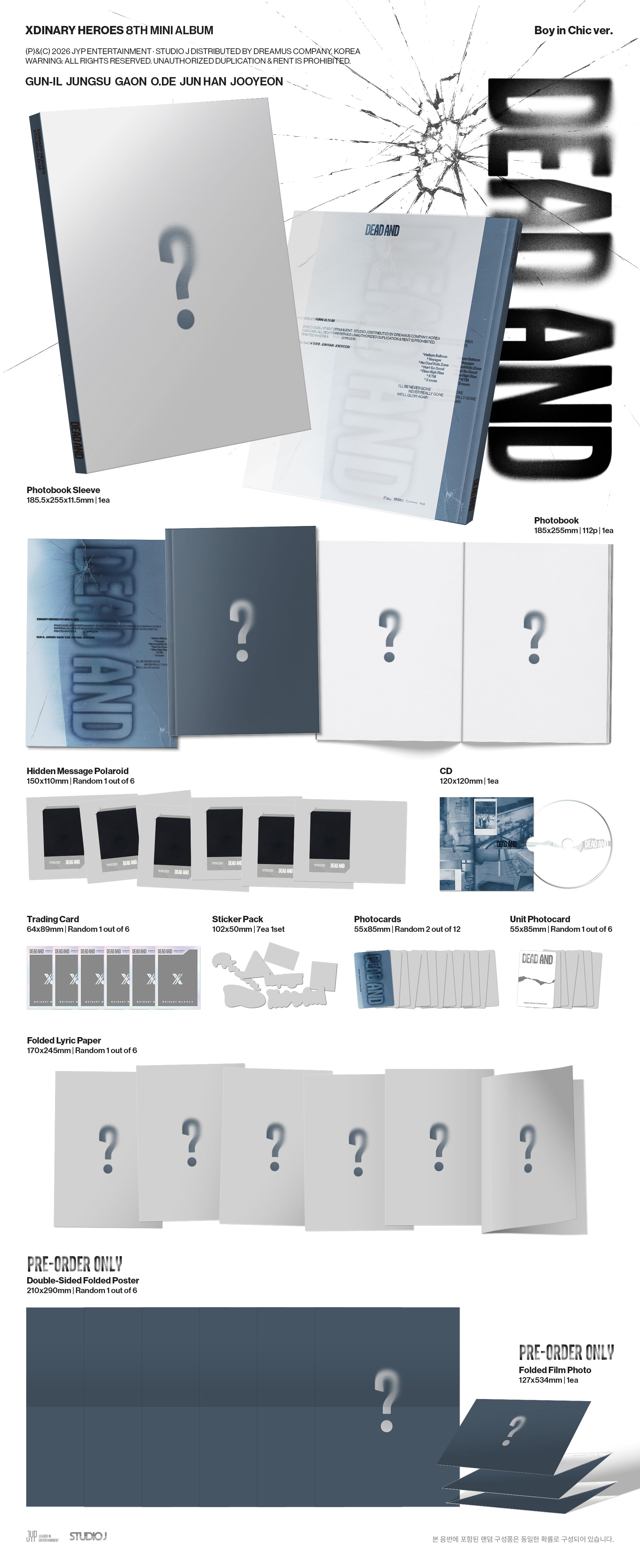 Xdinary Heroes DEAD AND - Random Photobook