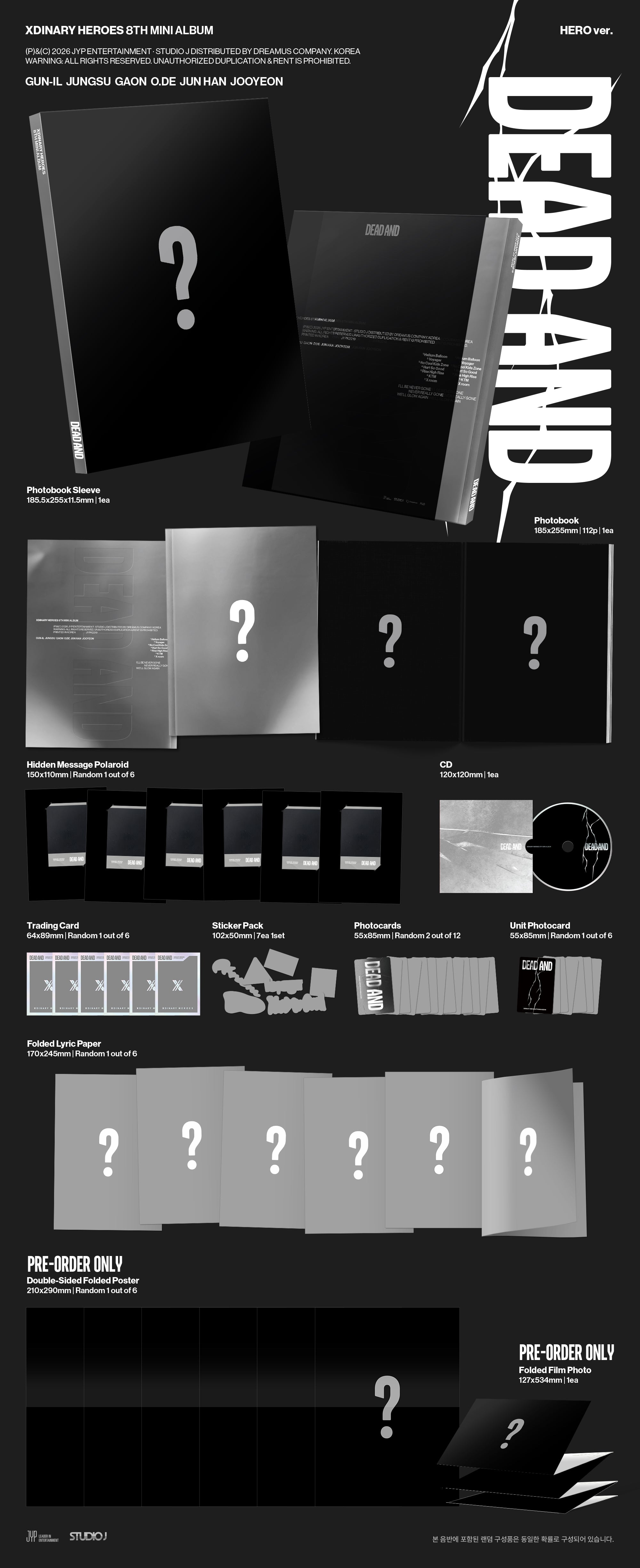 Xdinary Heroes DEAD AND - Random Photobook