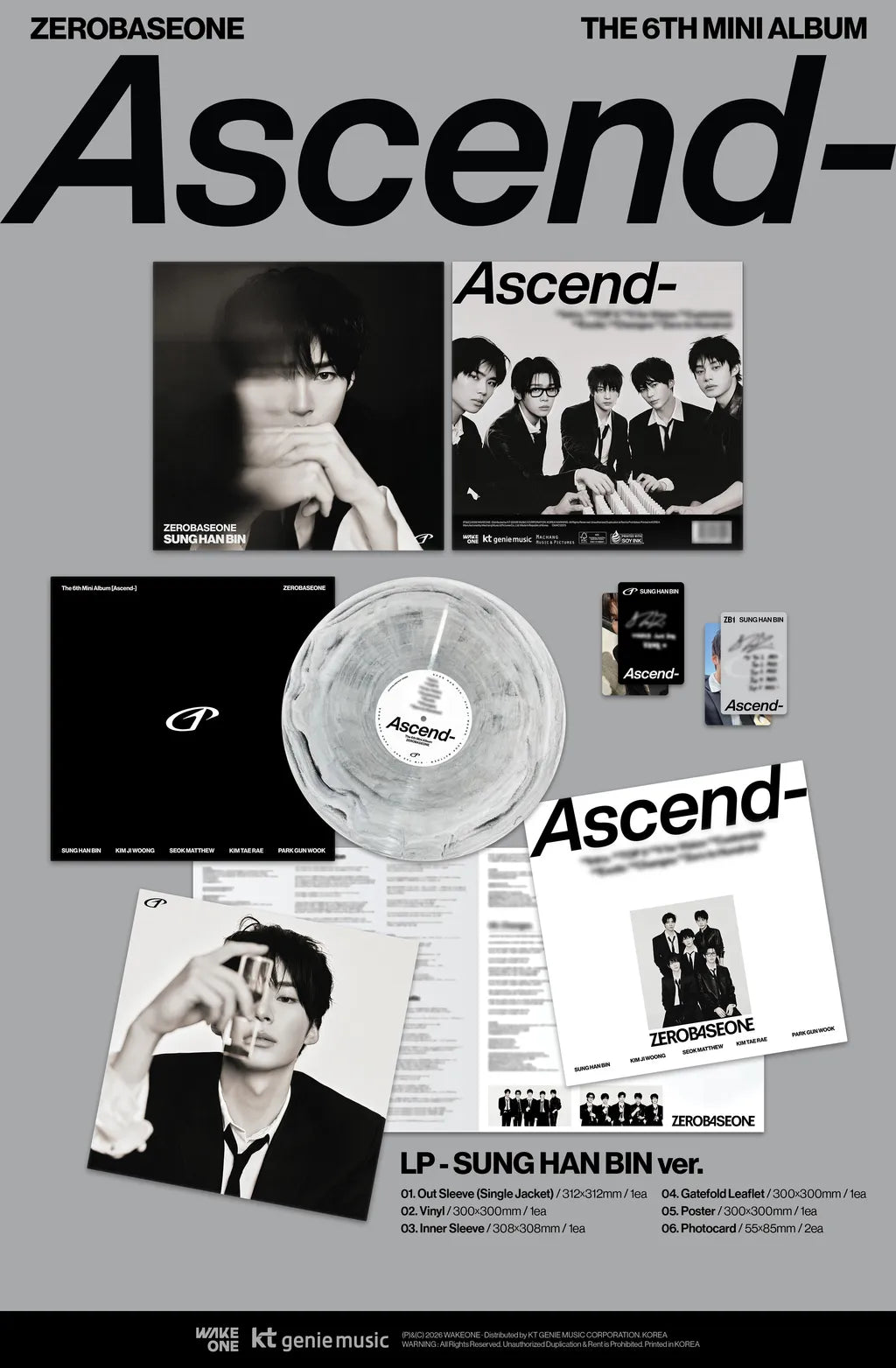 ZEROBASEONE Ascend- - Random Vinyl