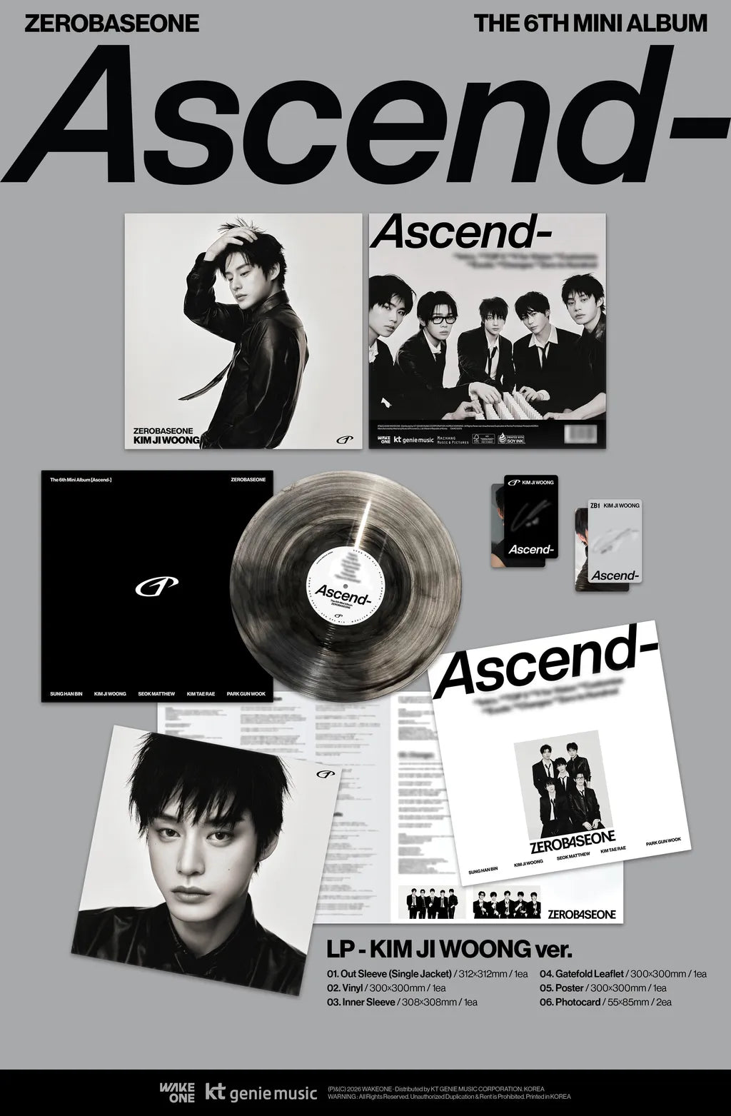 ZEROBASEONE Ascend- - Random Vinyl