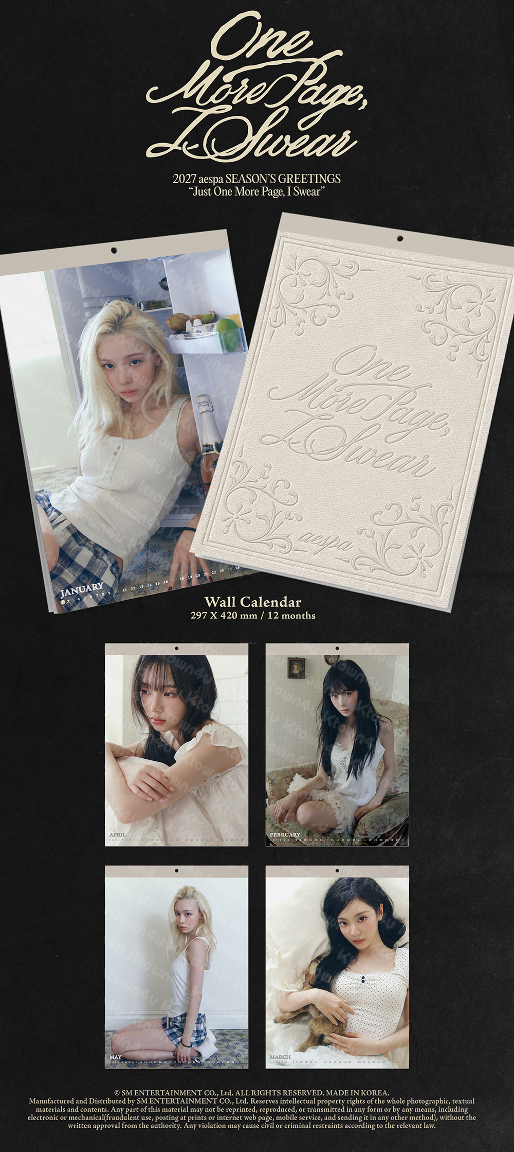 aespa 2027 Season's Greetings Wall Calendar