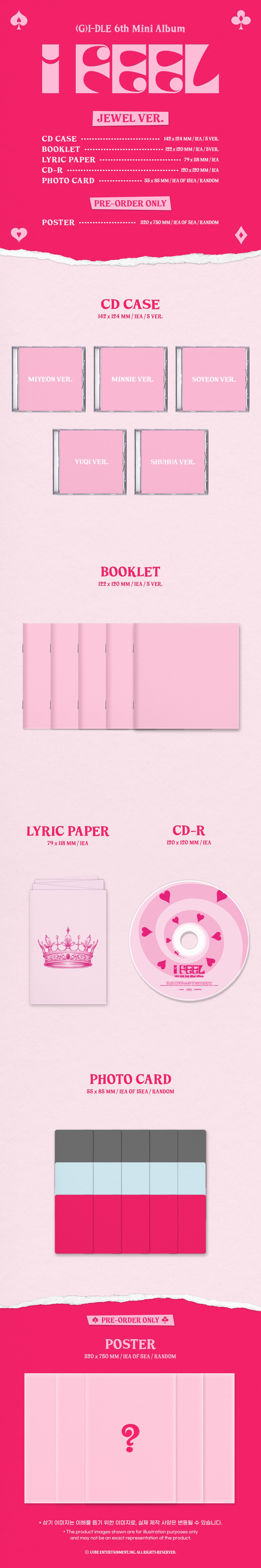 i-dle I Feel - Random Jewel Case