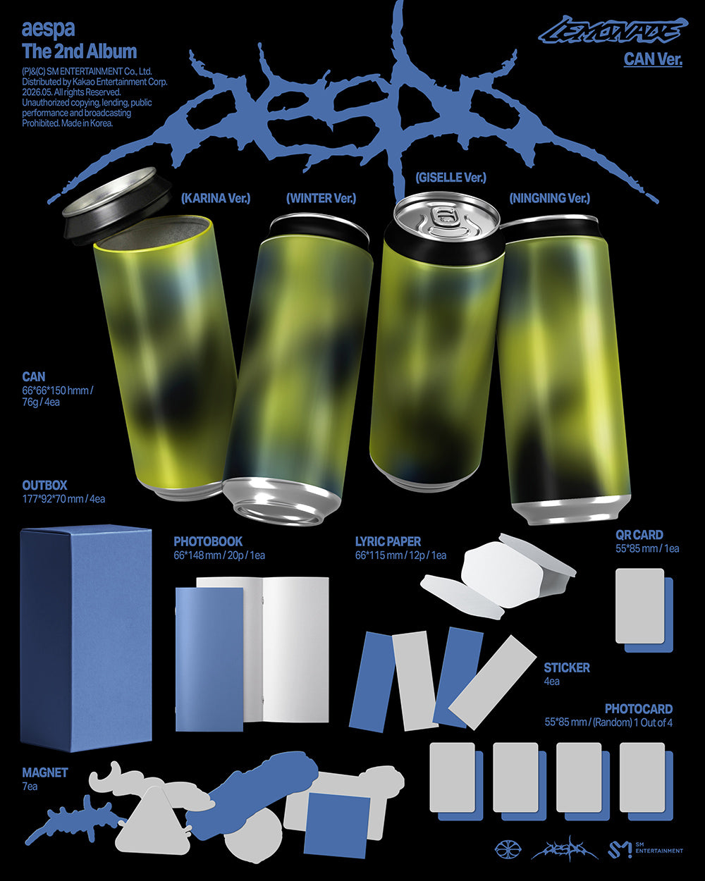 aespa LEMONADE - Random CAN