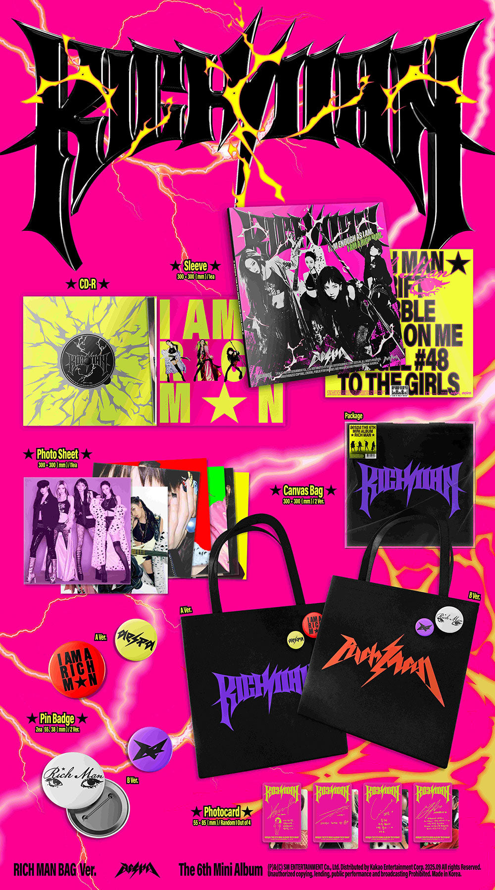 aespa Rich Man - Random RICH MAN BAG