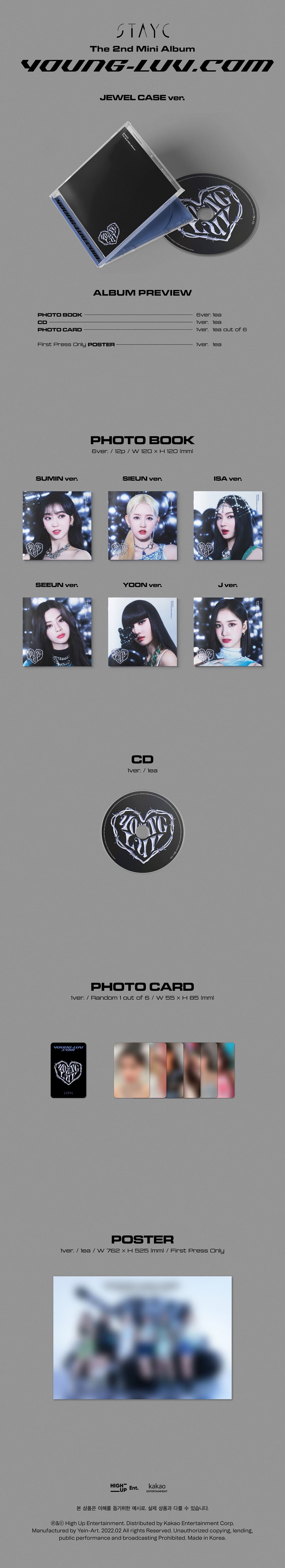 STAYC YOUNG-LUV.COM - Random Jewel Case