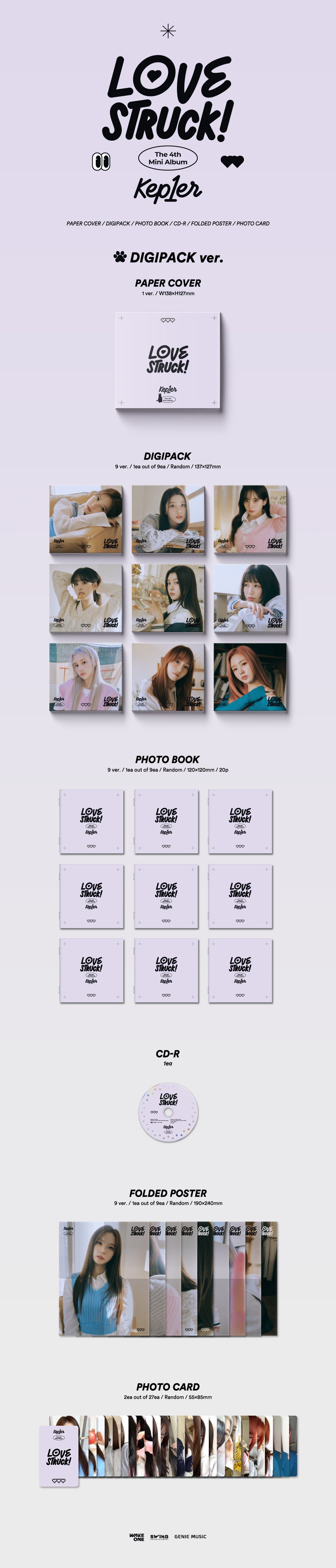 Kep1er LOVESTRUCK - Random Digipack