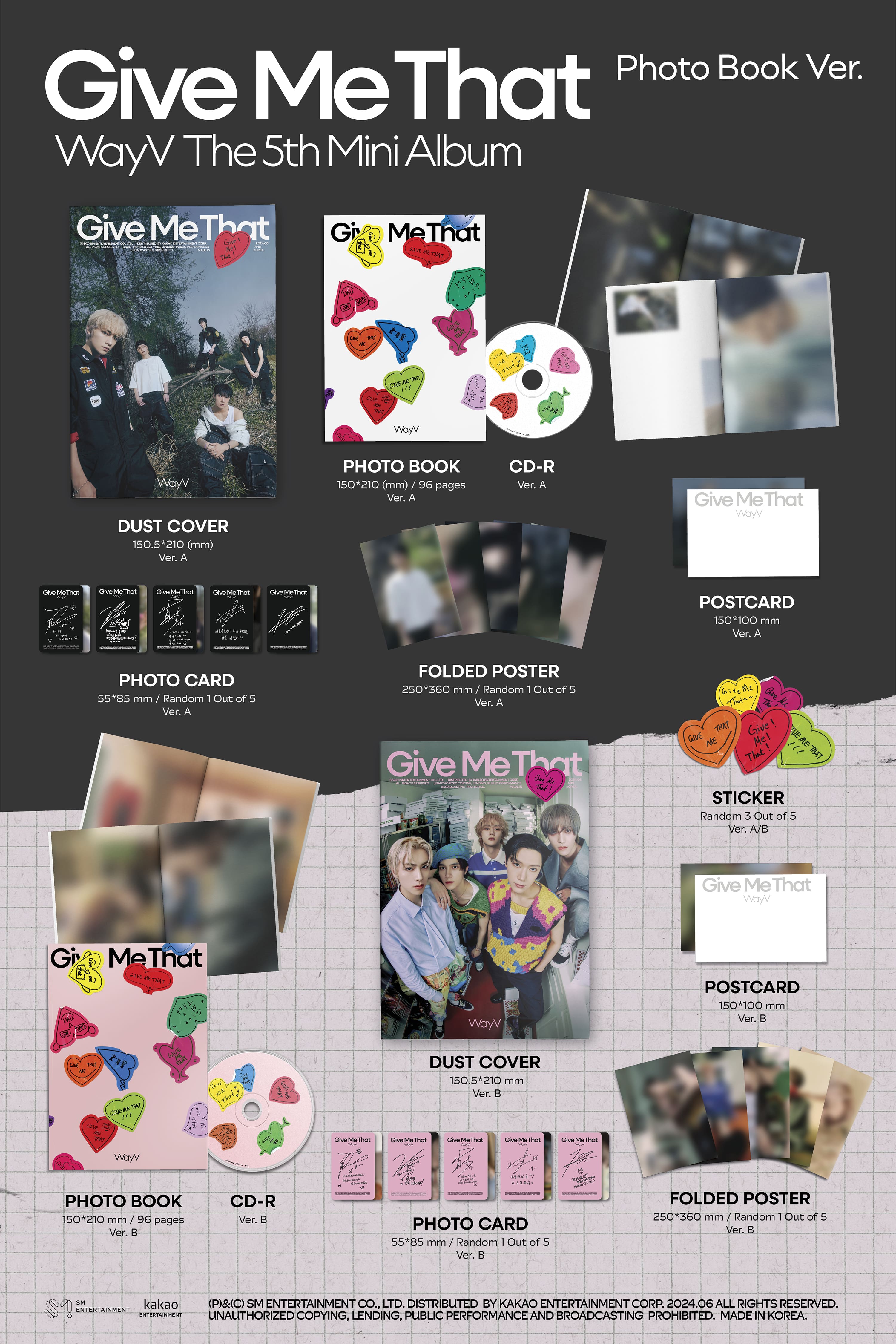 WayV Give Me That - Random Photobook