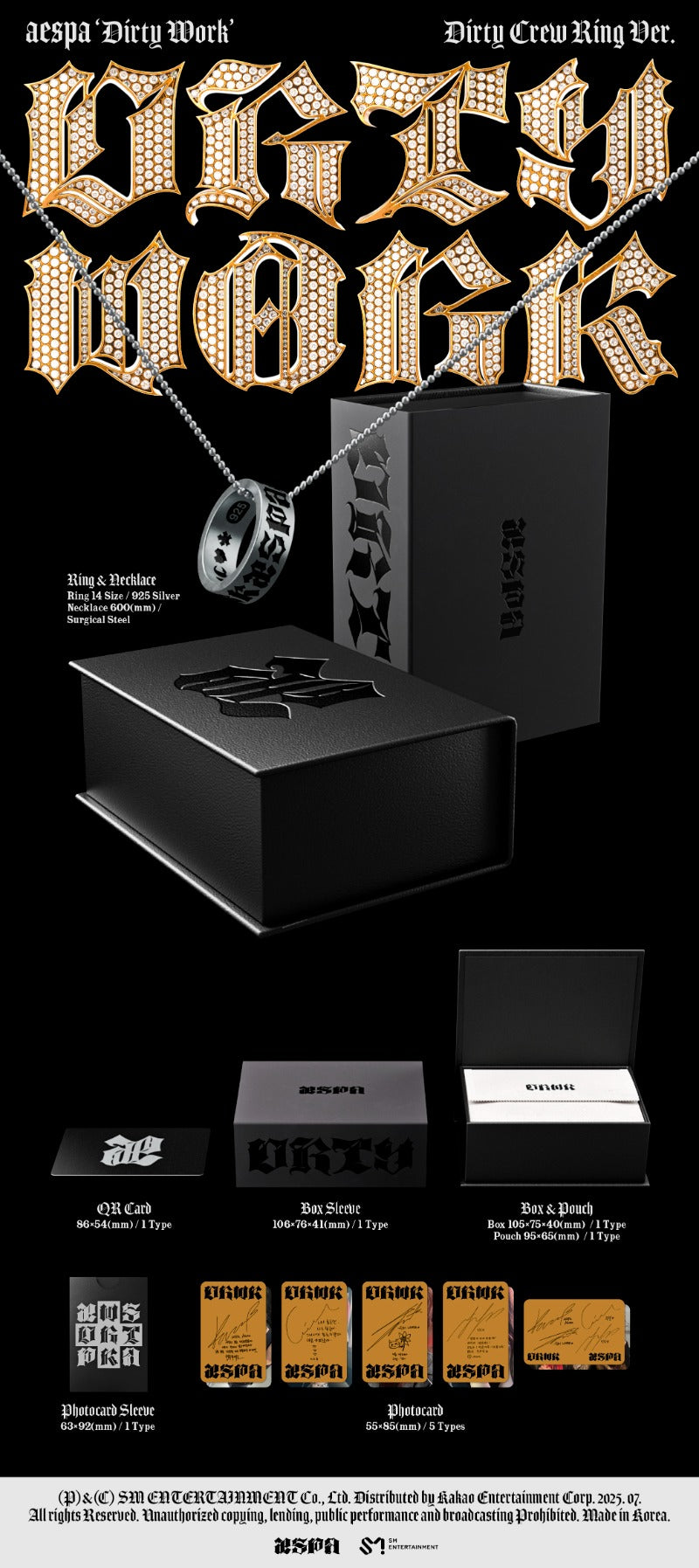 aespa Dirty Work - Dirty Crew Ring