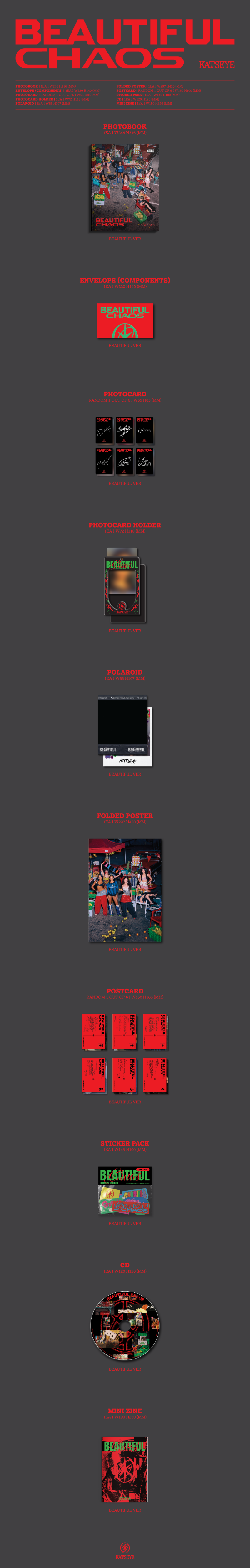 KATSEYE BEAUTIFUL CHAOS - Random ver