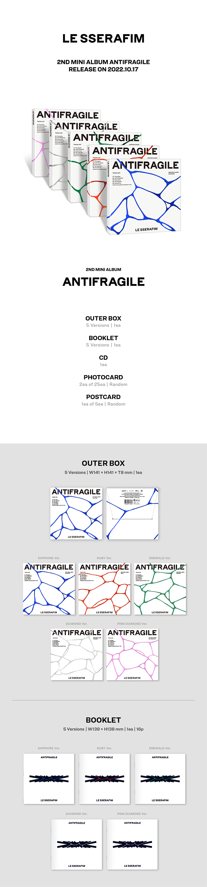 LE SSERAFIM ANTIFRAGILE - Random Compact