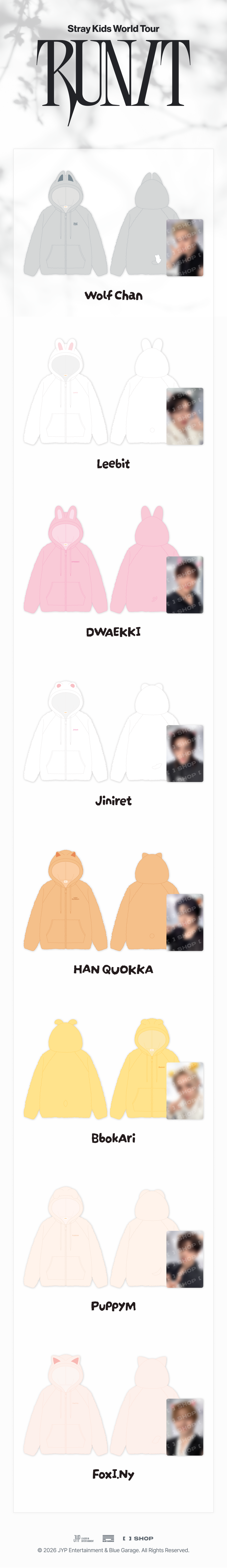 [RUN IT] SKZOO FLEECE HOOD ZIP-UP