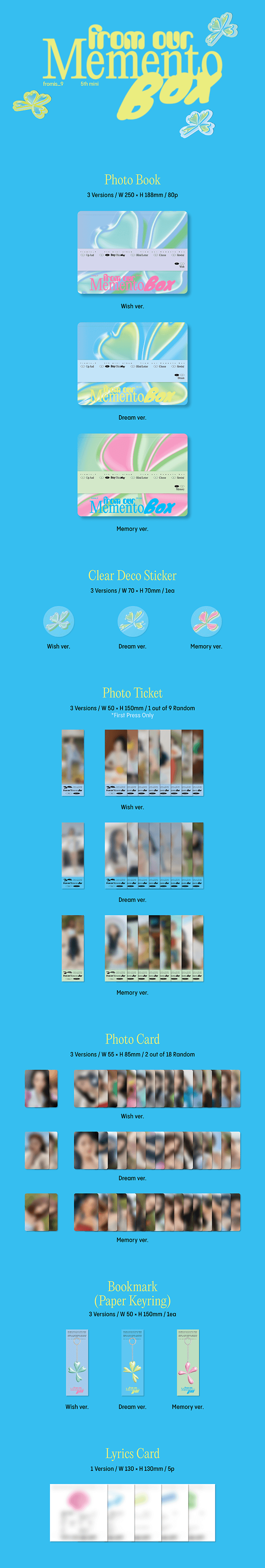 fromis_9 from our Memento Box - Random ver