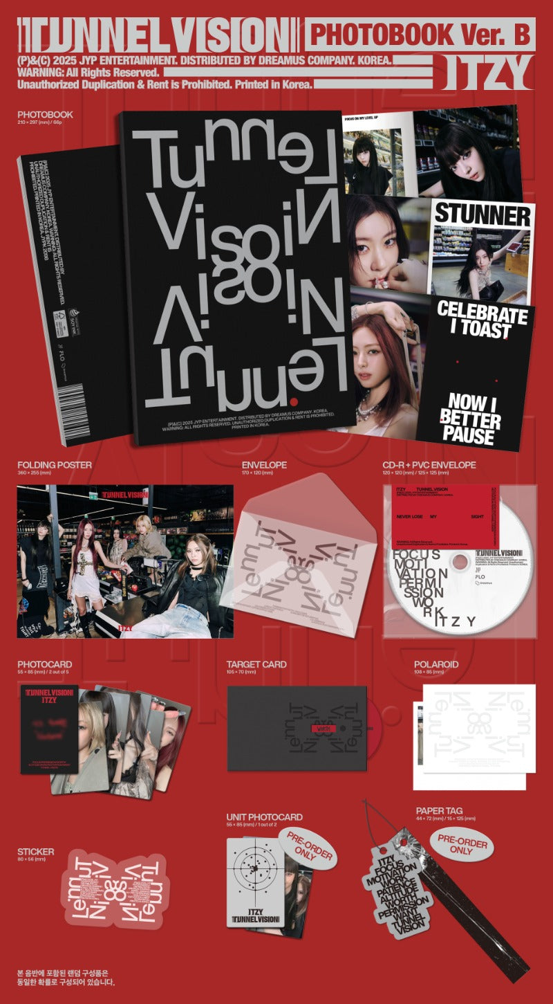 ITZY TUNNEL VISION - Random Photobook