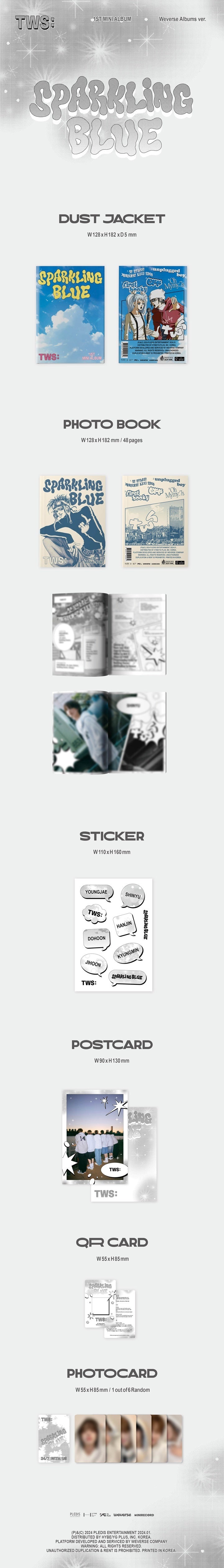 TWS Sparkling Blue - Weverse Albums