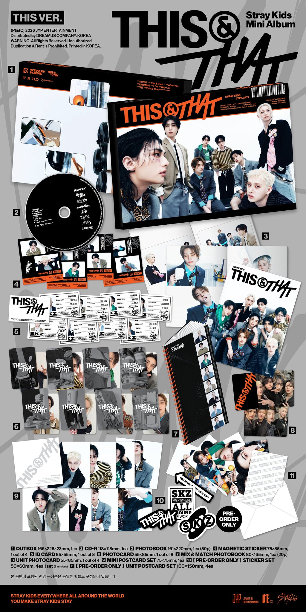 Stray Kids THIS & THAT - Random ver + mostbiased BENEFIT