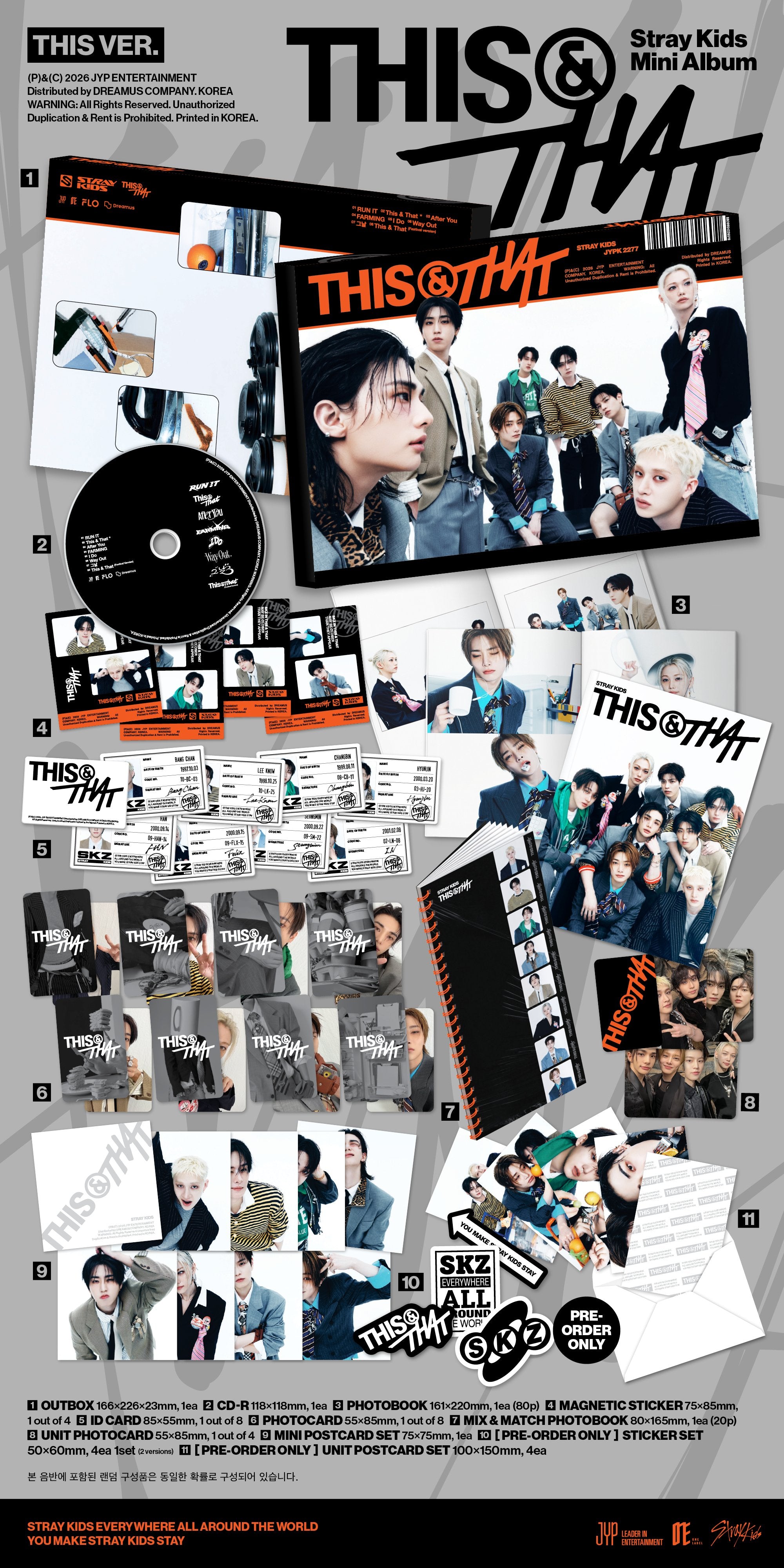 Stray Kids THIS & THAT - Random ver + mostbiased BENEFIT