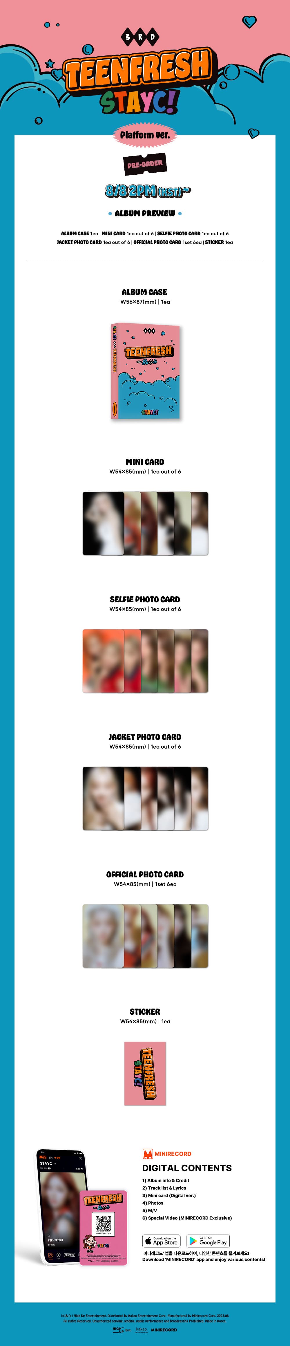 STAYC TEENFRESH - Platform