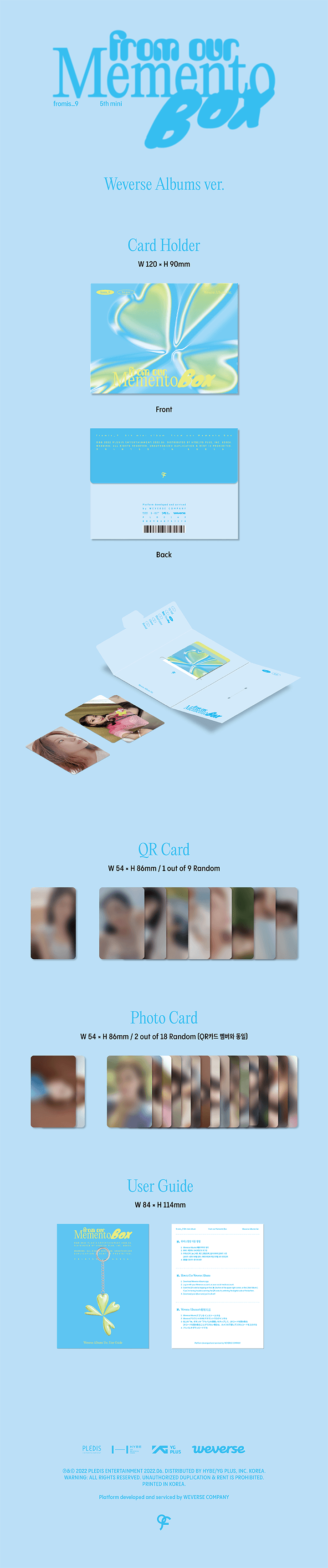 fromis_9 from our Memento Box - Weverse Album