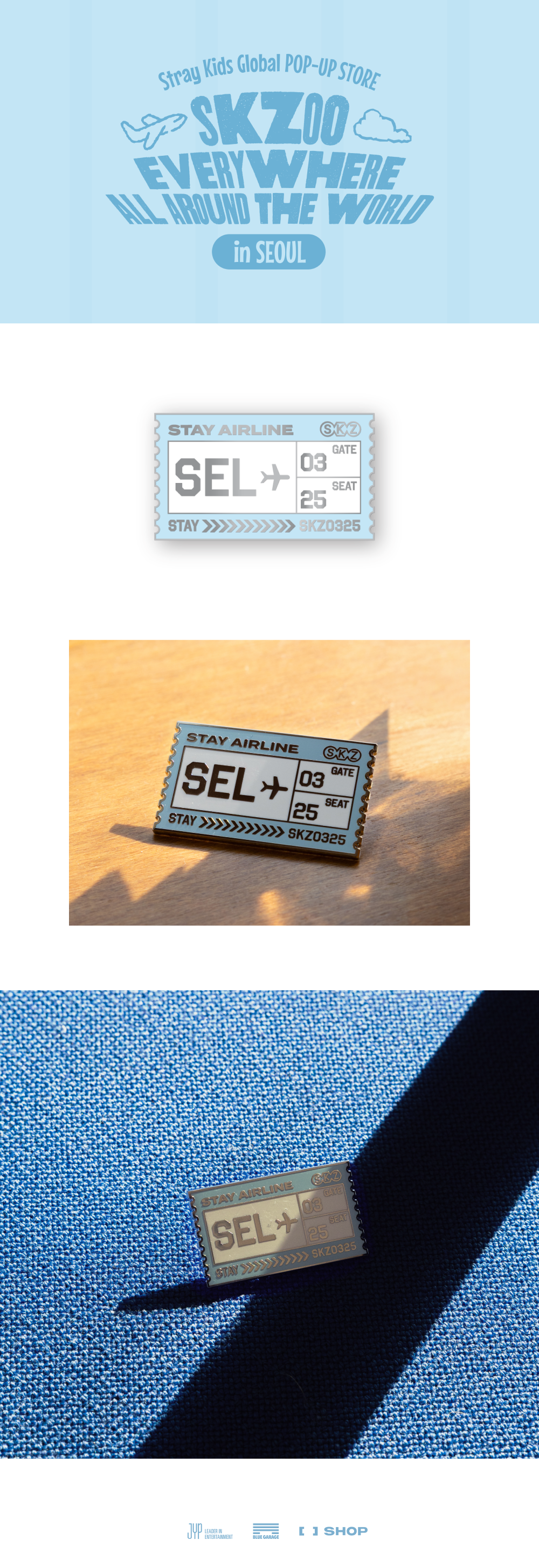 [SKZOO Everywhere All Around The World] METAL BADGE SEOUL ver