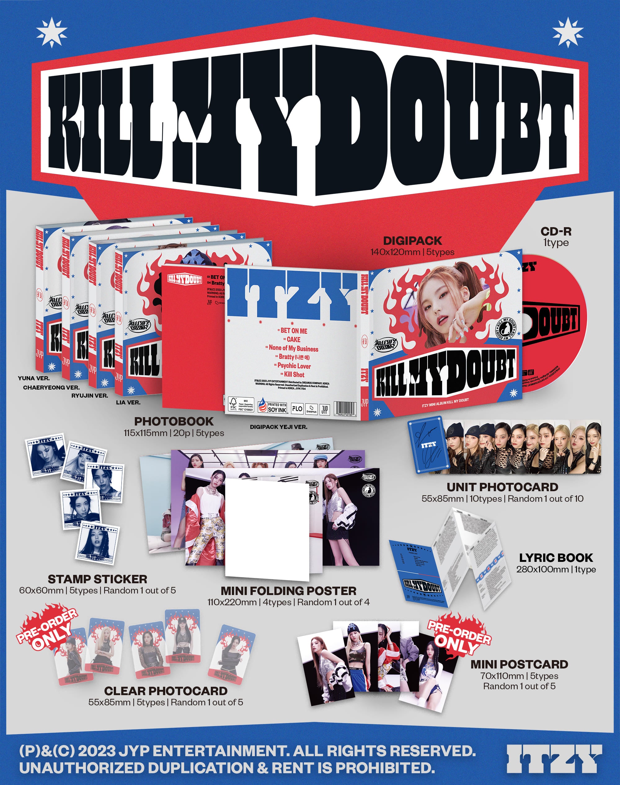 ITZY Kill My Doubt - Random Digipack