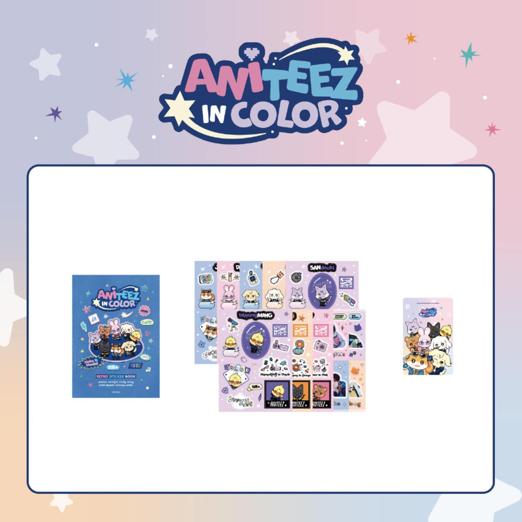 [ANITEEZ IN COLOR] RETRO STICKER BOOK