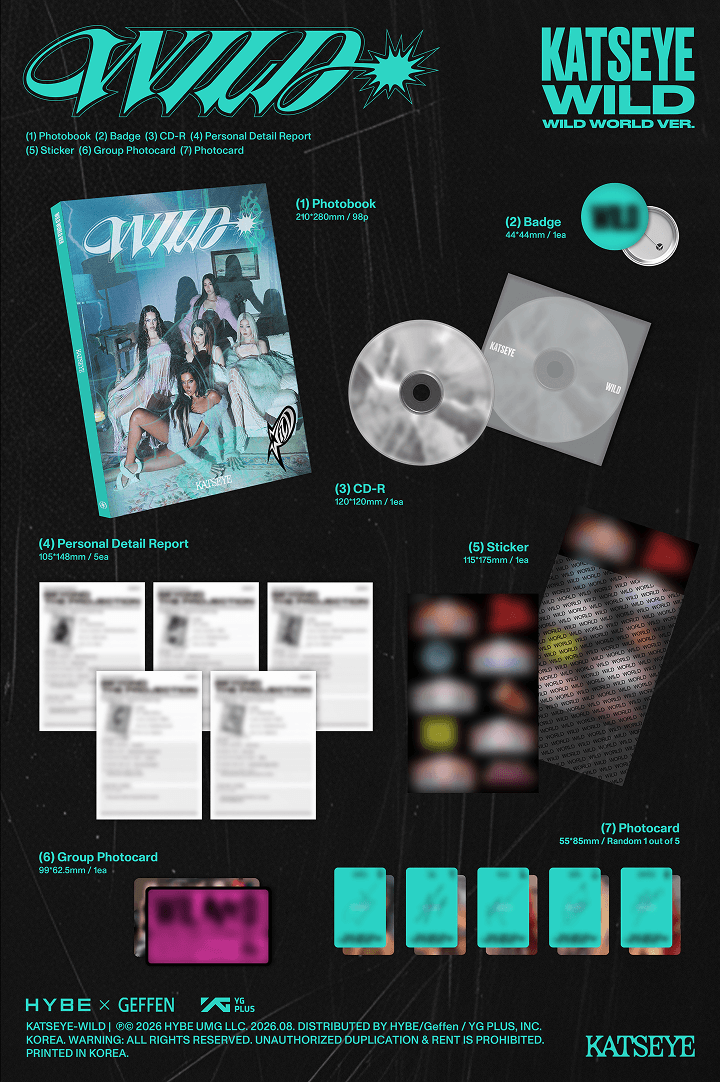 KATSEYE WILD - Random ver + mostbiased BENEFIT