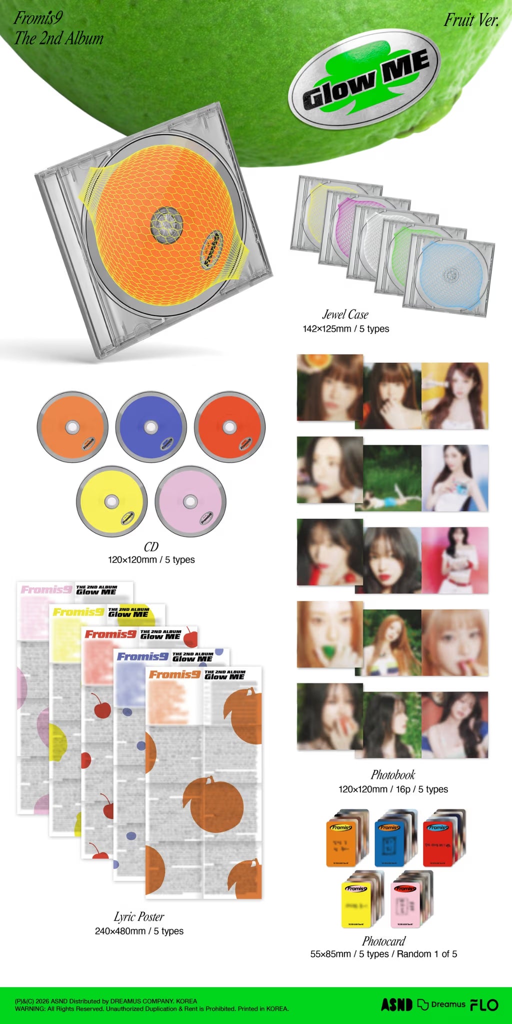 fromis_9 Glow ME - Random Fruit