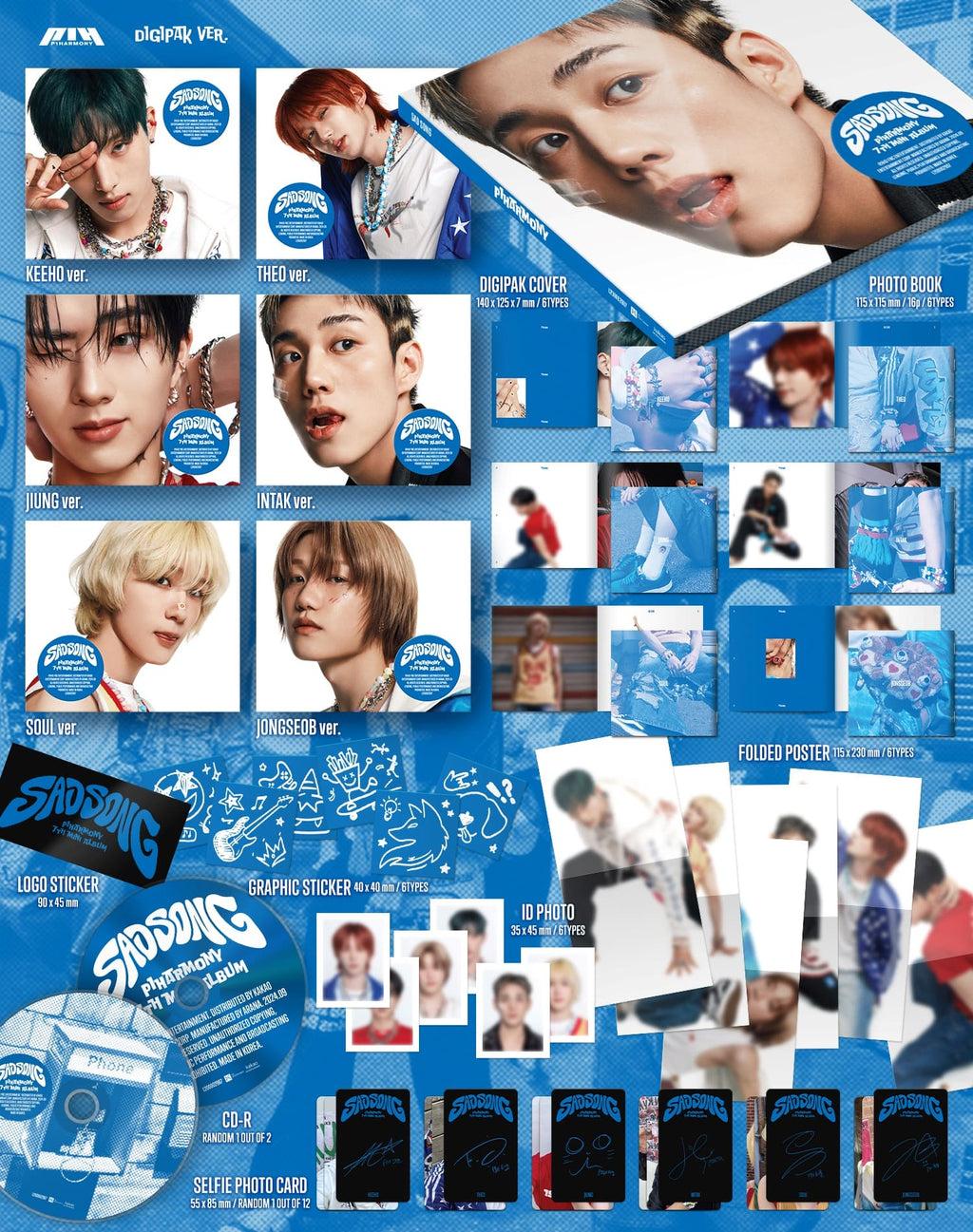 P1Harmony Sad Song - Random Digipack